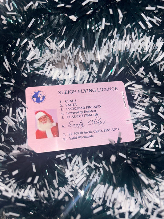 Santa Driving license