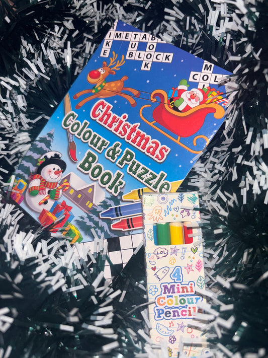 Colouring book & pens