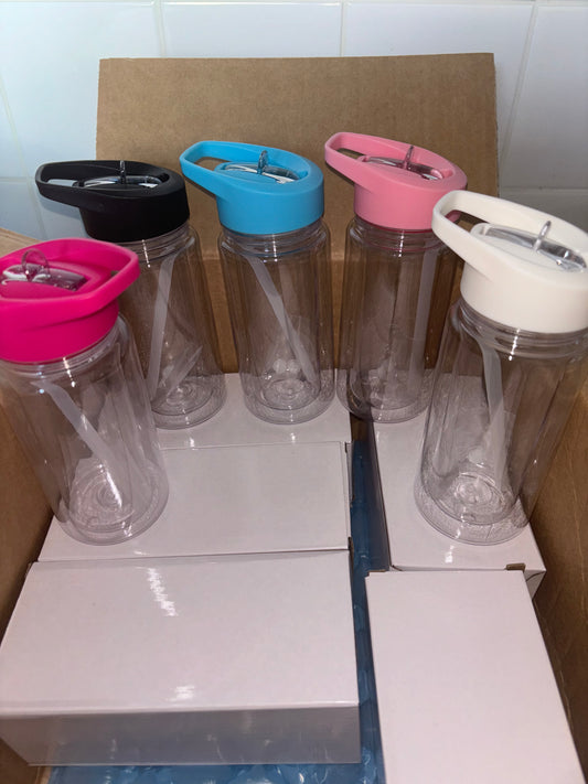 Water bottle snowglobes